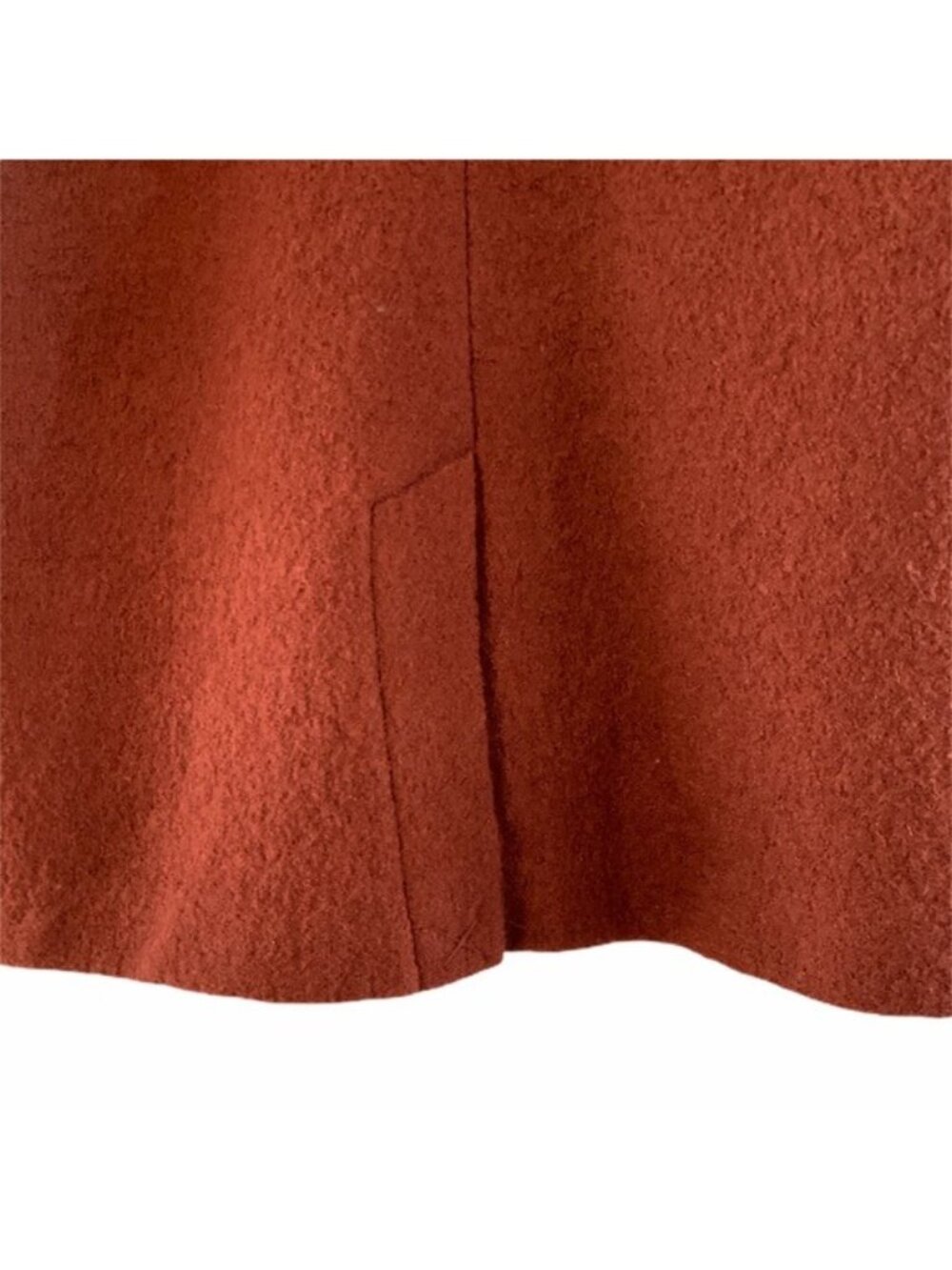 NWT Rachel Zoe Double Breasted Wool Blend Jacket Size Small Cinnamon Terracotta - Picture 7 of 9